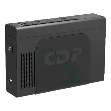 No break CDP Li-504 500VA/250W UPS 4 Salidas 1 Puerto USB UPS compacta con Bateria de Litio 120 Vac