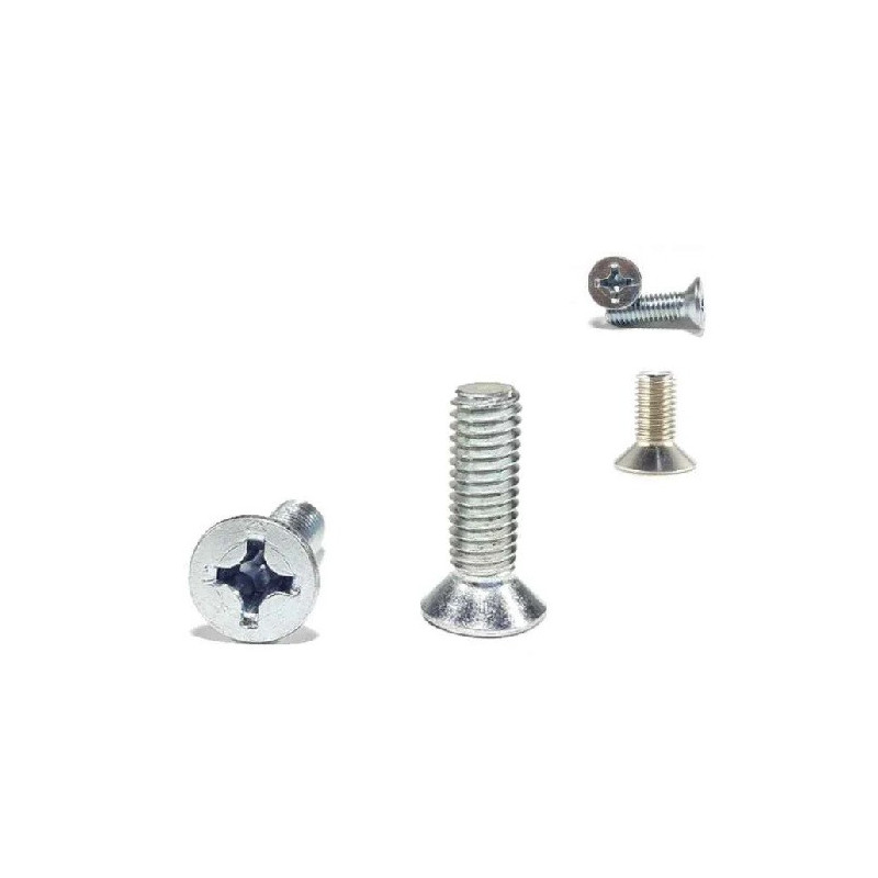 Tornillo cabeza plana Phillips M3x12