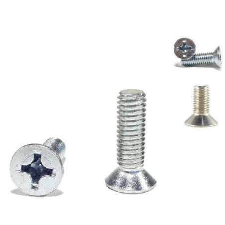 Tornillo cabeza plana Phillips M3x12