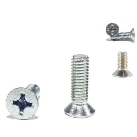 Tornillo cabeza plana Phillips M3x20