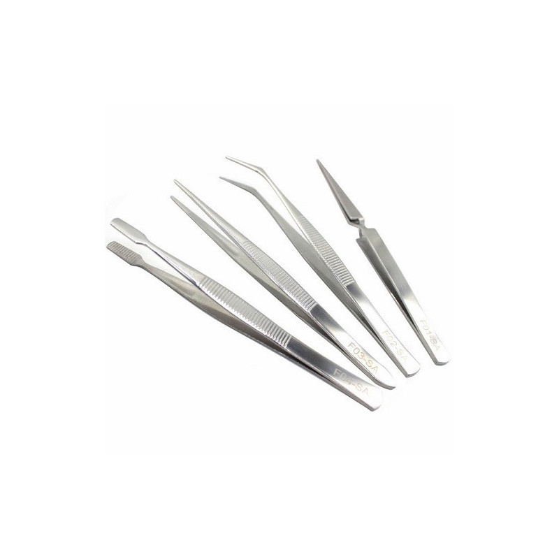 Juego con 4  pinzas de precisión