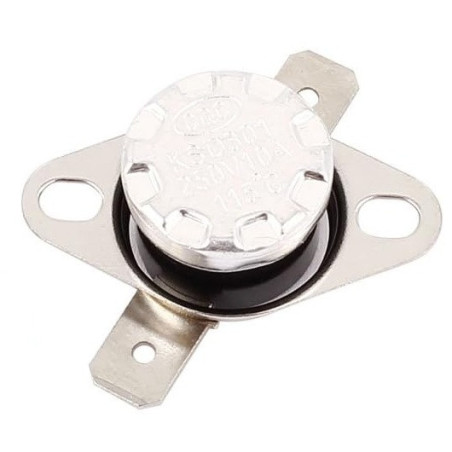 Termostato normalmente cerrado 115°C 250V 10A