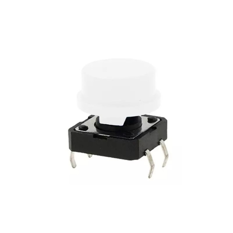 Pushbutton mediano blanco PB-061WH