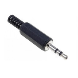 Plug 3.5mm estereo plastico CA-010PS