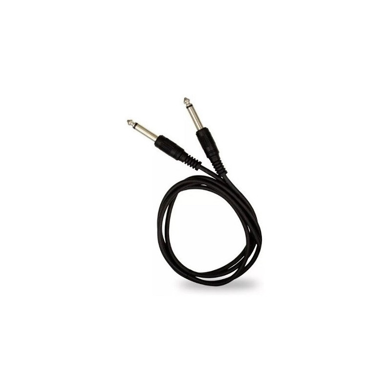 Extension negra plug 6.3 mono - plug 6.3 mono 4.5m