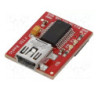 Módulo Mini USB a TTL Rojo FTDI FT232RL DEV-09716