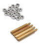 Postes de metal 20mm 4pz con tuerca