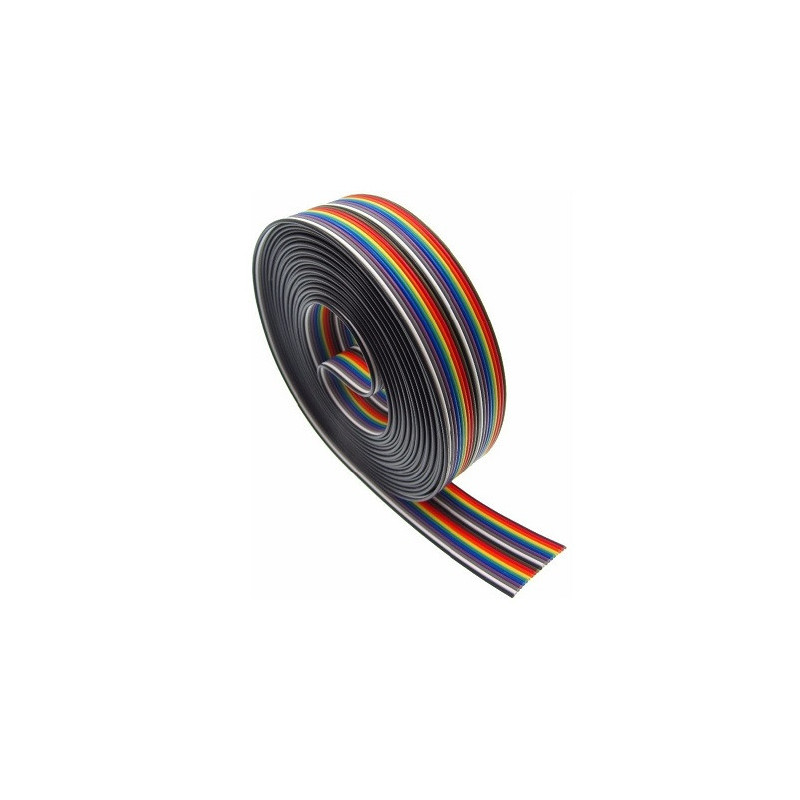 Cable plano arcoiris 20 terminales