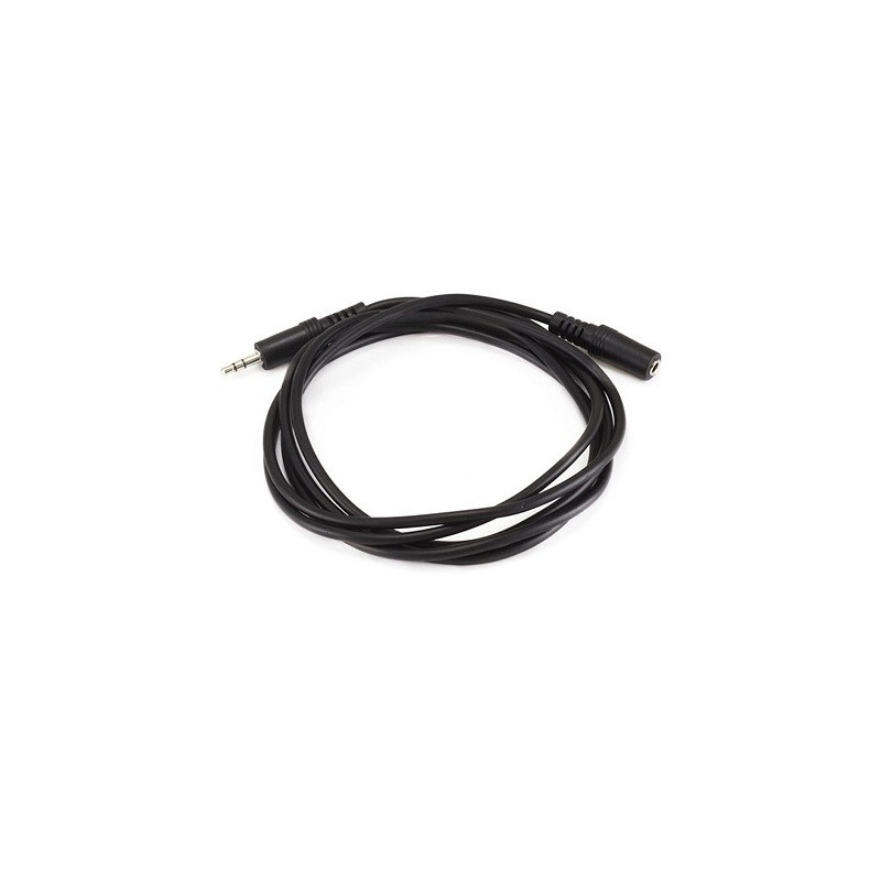 Extension Negra Plug 3.5mm Estereo Jack 3.5mm Este