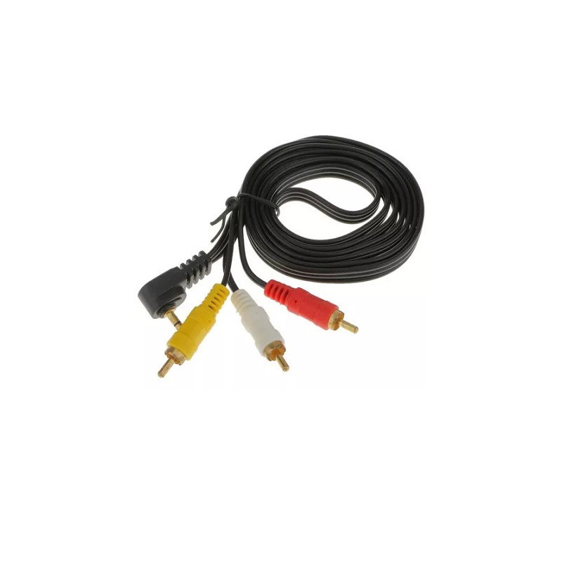 Cable para video camara 3 plugs RCA-1plug 3.5 4 ca