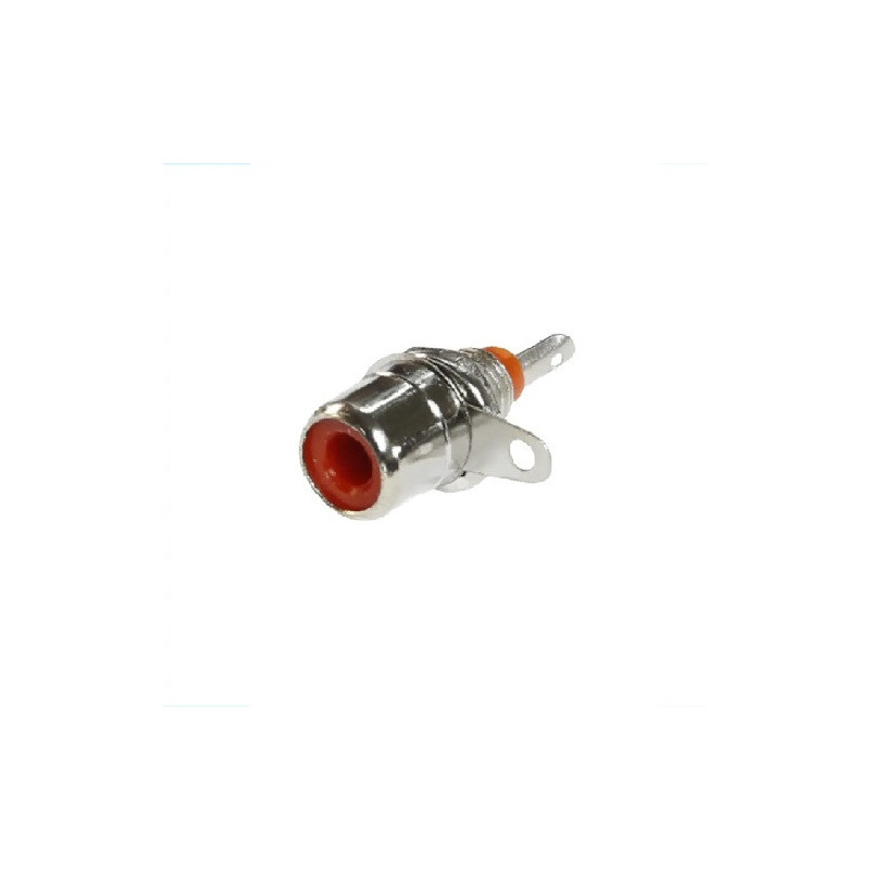 Jack RCA metalico rojo para gabinete CA-145RD