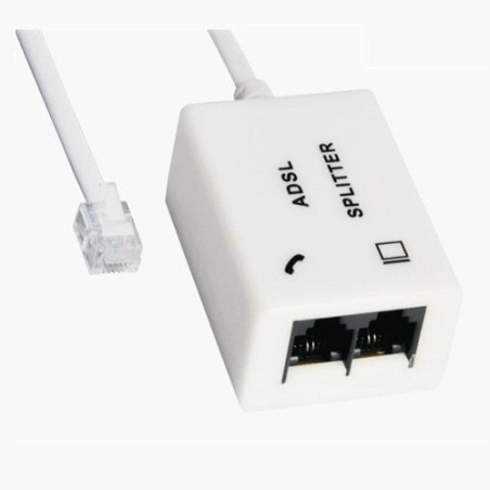 Divisor de Señal de Teléfono y Modem ADSL splitter
