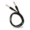 Extensión negra plug 6.3 mono - plug 6.3 mono 4.5m