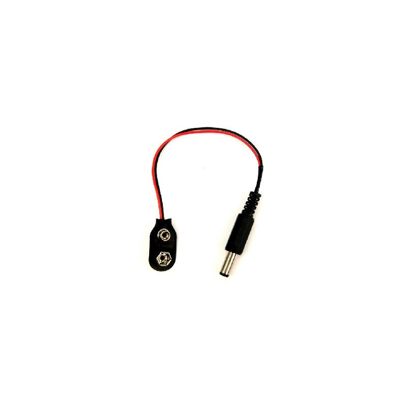 Broche portapilas 9V con plug invertido PP-9VP