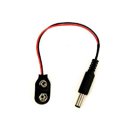 Broche portapilas 9V con plug invertido PP-9VP