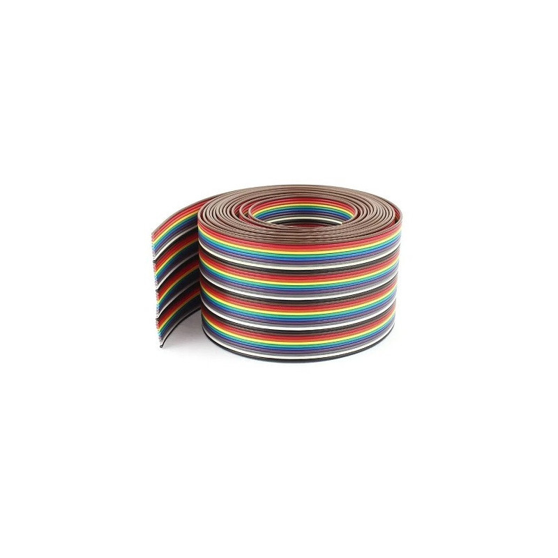 Cable plano arcoiris 40 terminales