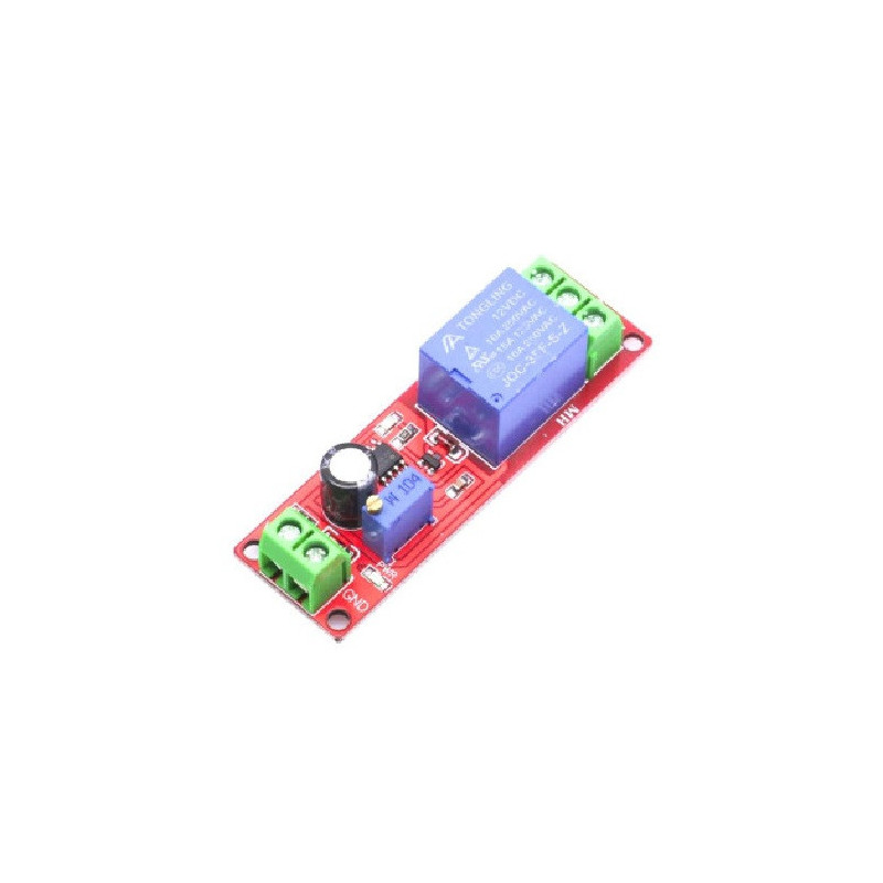 Temporizador NE555 con relevador 12V