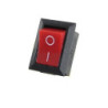 Switch 1P1T AC rojo rectangular SW-010RD