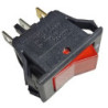 Switch rojo 1P1T con luz piloto SW-031RD
