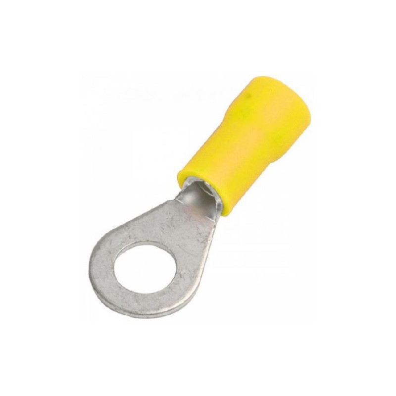 Zapata amarilla de ojillo 3/16 pulg cal. 12 y 10 CZ-055YL