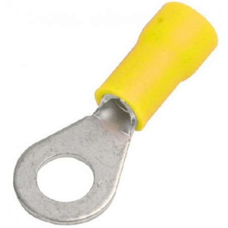Zapata amarilla de ojillo 3/16 pulg cal. 12 y 10 CZ-055YL