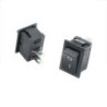 Switch 1P1T AC negro rectangular SW-010BK