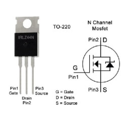 IRLZ44 Mosfet 55V 47A canal N