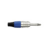 Plug TRS 6.3mm metalico estereo azul CA-101BL