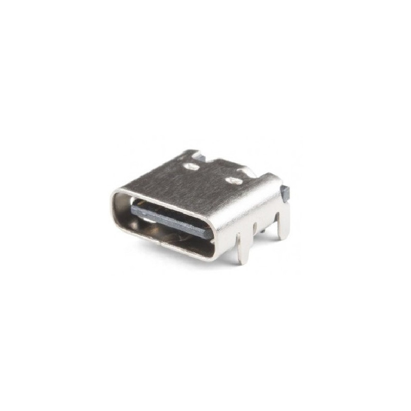 Conector USB tipo C hembra en "L"