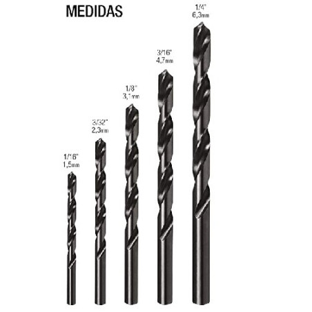 Juego de 5 brocas