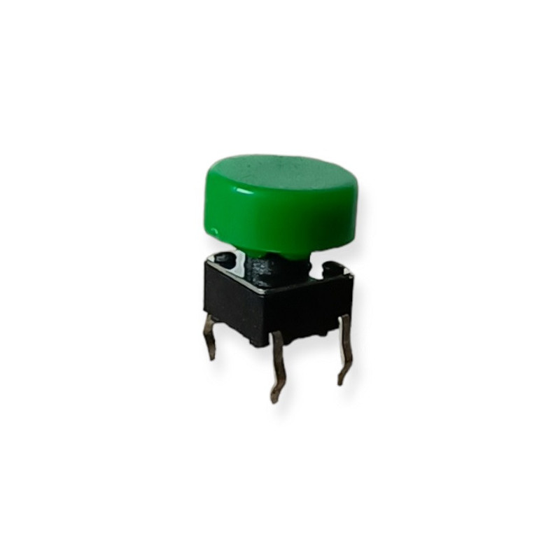 Pushbutton verde pequeño PB-021GR