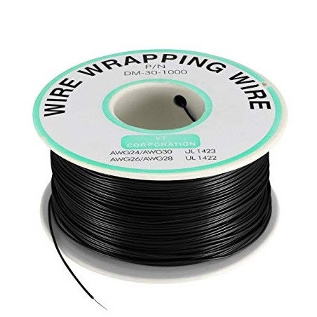 Rollo de wire wrapping wire negro