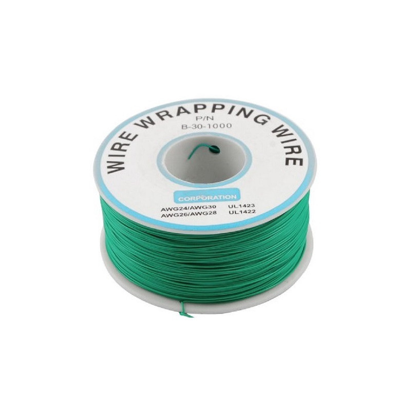 Rollo de wire wrapping wire verde