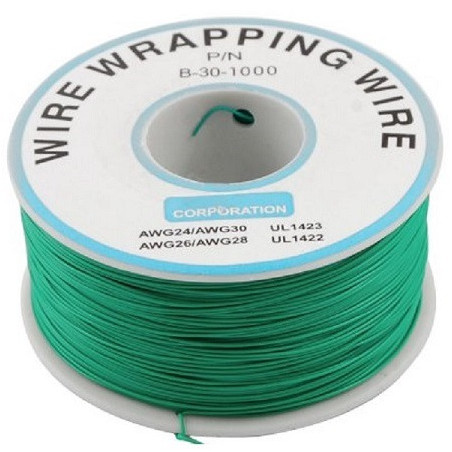 Rollo de wire wrapping wire verde