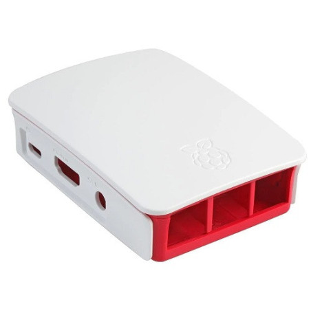 CASE Raspberry PI 3 rojo y blanco