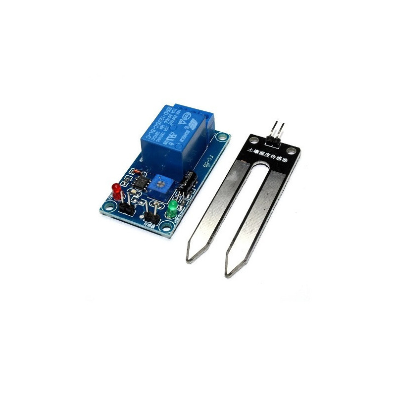 Sensor de humedad de suelo con relevador 5V 12V