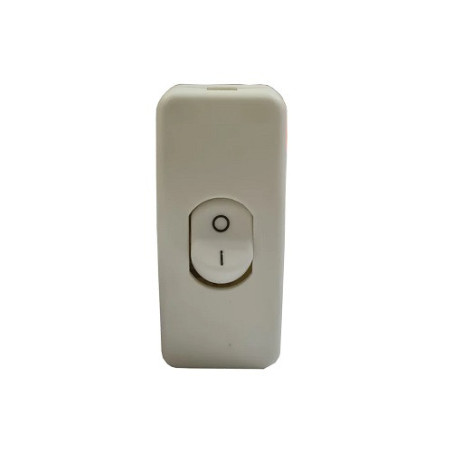 Interruptor de paso color blanco 6A 250V 10A 125V