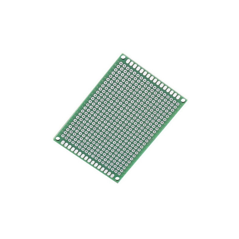 Fenolica 5x7 multiperforada verde doble cara