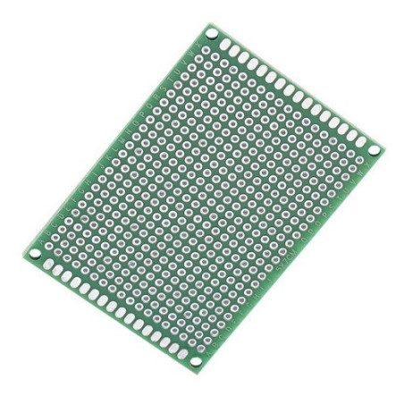 Fenolica 5x7 multiperforada verde doble cara