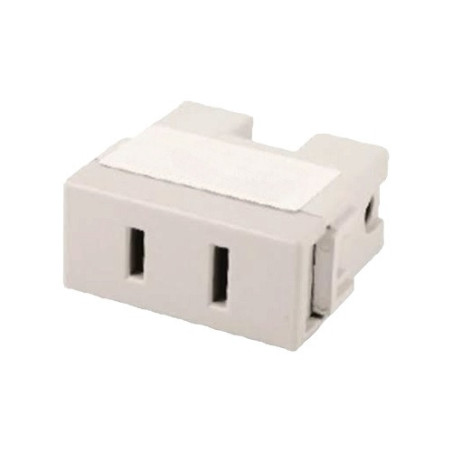 Contacto sencillo polarizado blanco