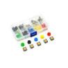 Kit pushbutton varios colores 25 pzs