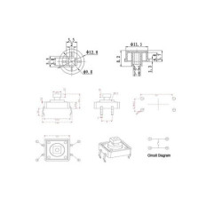 Kit pushbutton varios colores 25 pzs