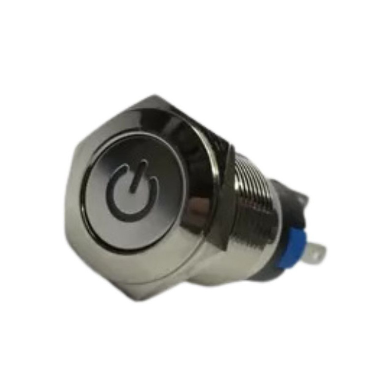 Pushbutton metalico con luz PB-120