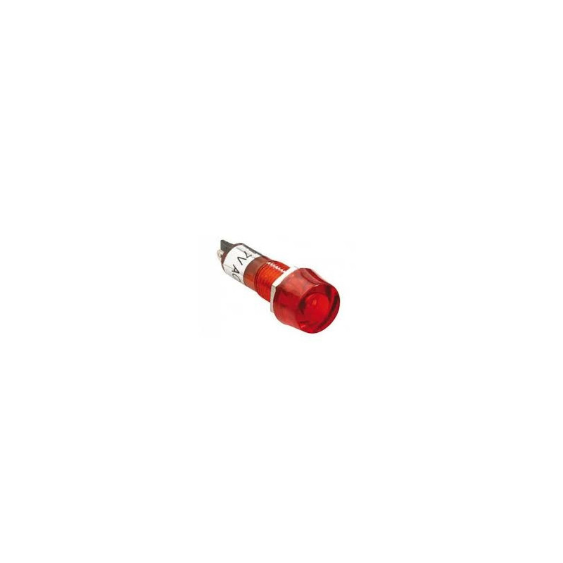 Indicador con piloto 12V rojo