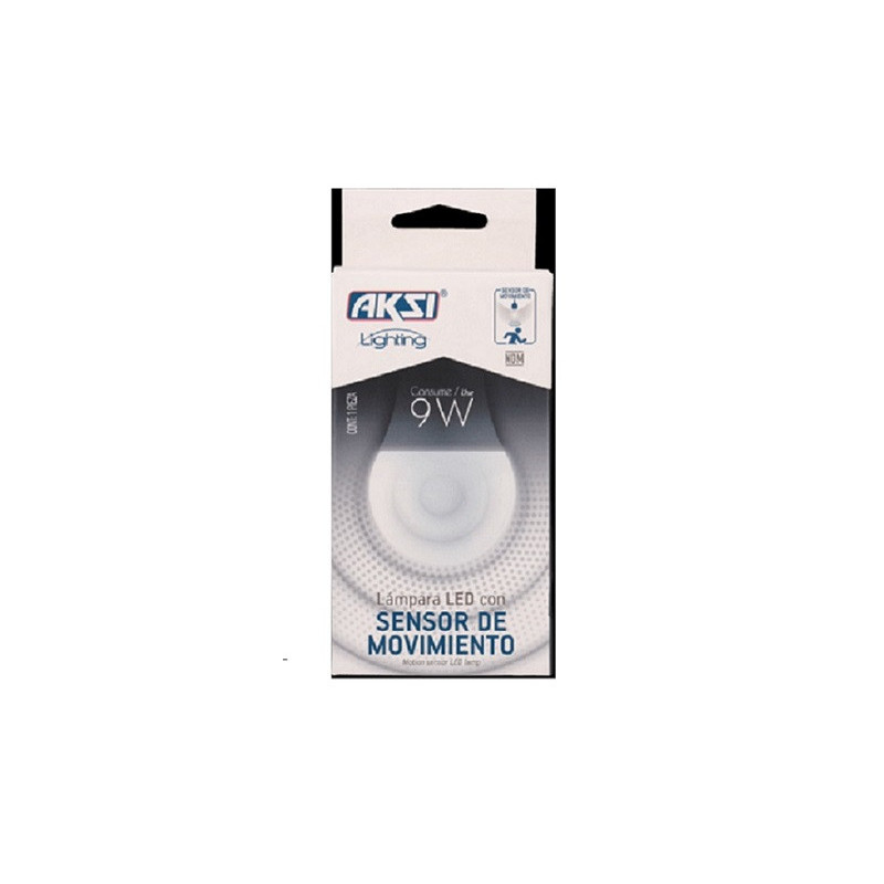 Lampara LED con sensor de movimiento 9W