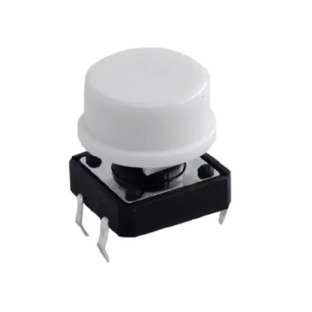 Pushbutton blanco pequeño PB-021WH