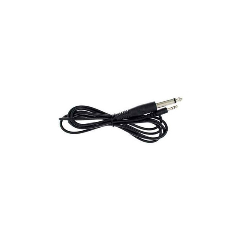Cable audio plug 3.5mm estereo plug 6.3mm mono 3.6