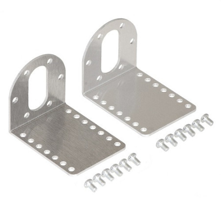 Par de Soportes para Motorreductor Metálico de 37D