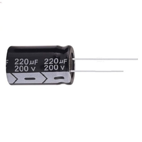 Capacitor electrolítico 220uF 200V
