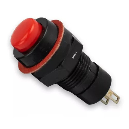 Pushbutton enclavado rojo atornillable PB-086RD